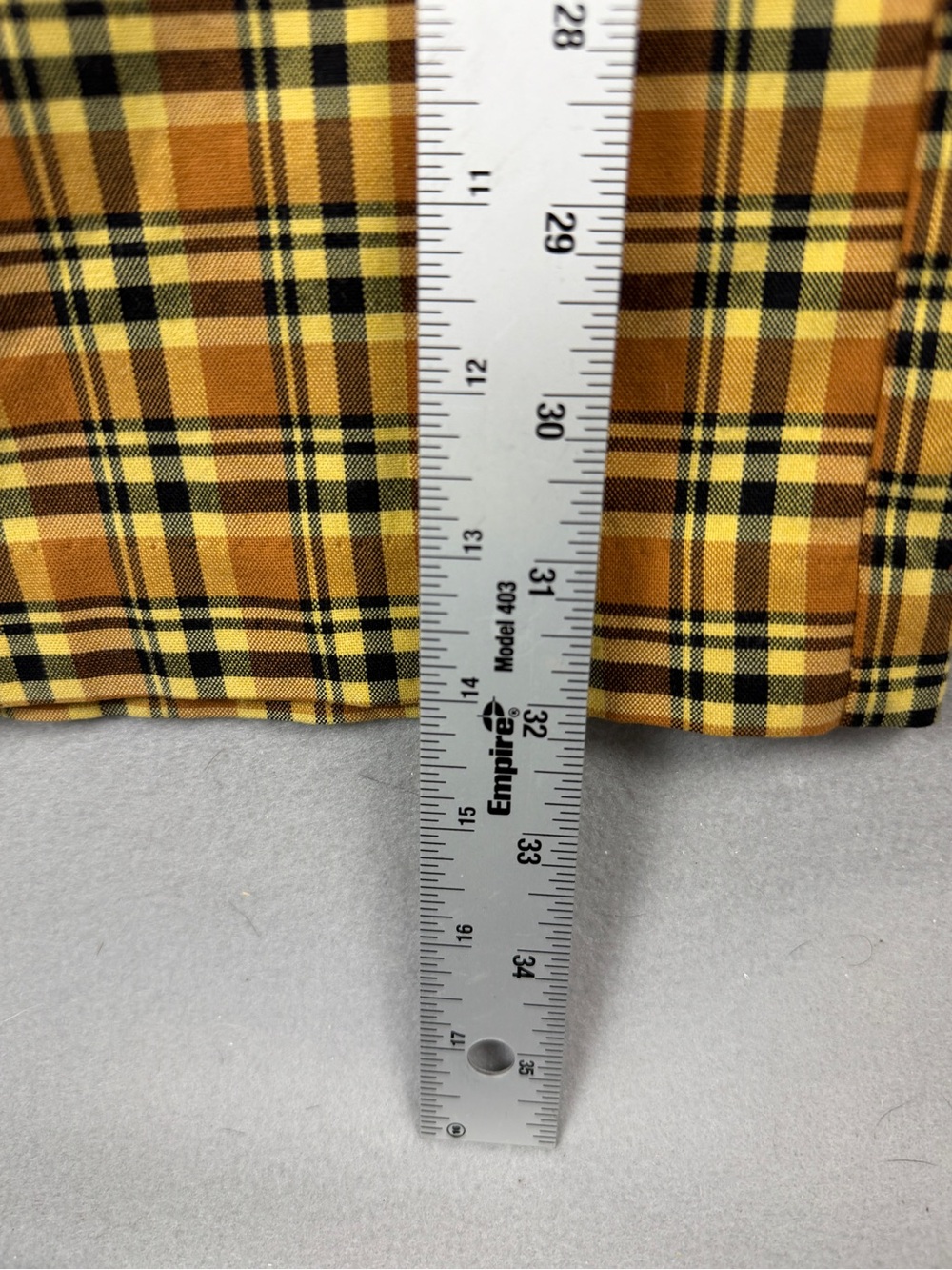 Urban Outfitters Colette Wide Leg Plaid Pants Yellow Brown Size M Pull On - Picture 4 of 9